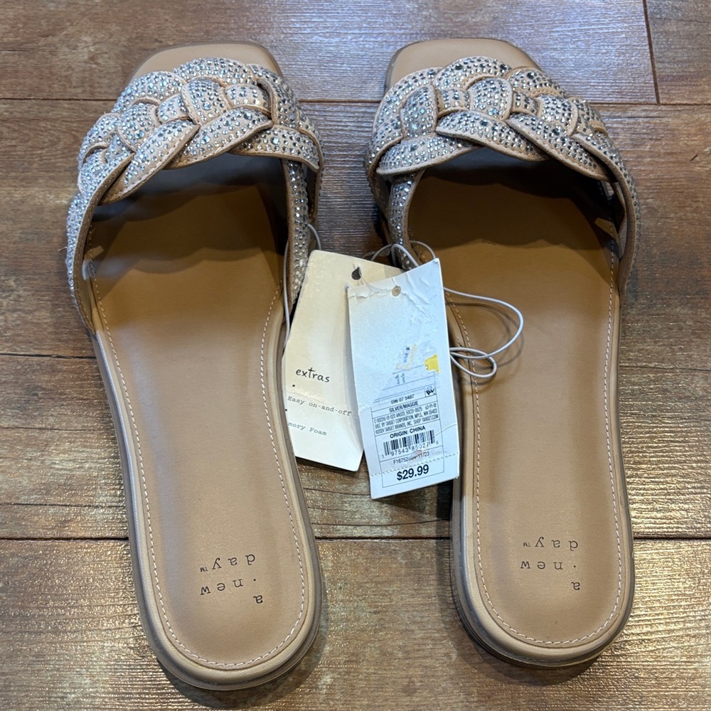 a new day Tan Braided Women's Sandals